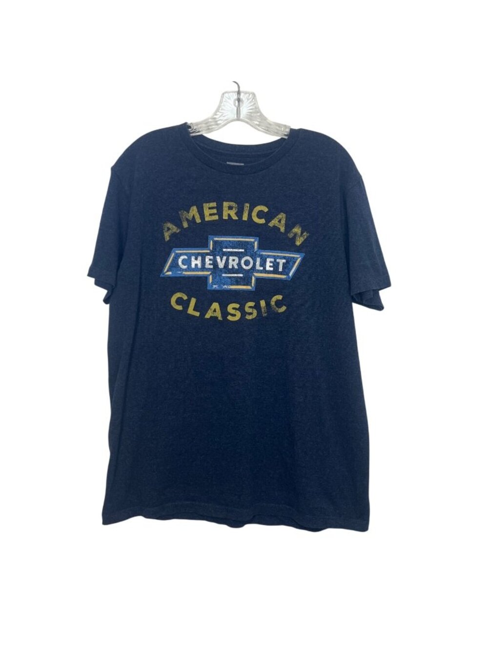 Chevrolet American Classic Graphic Tshirt Tee Mens Large Blue Summer Casual